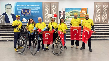 Antalya’da 23 Nisan’da pedal çevirdiler