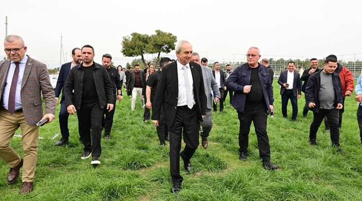 Kocagöz, er meydanı hazırlıklarını yerinde inceledi