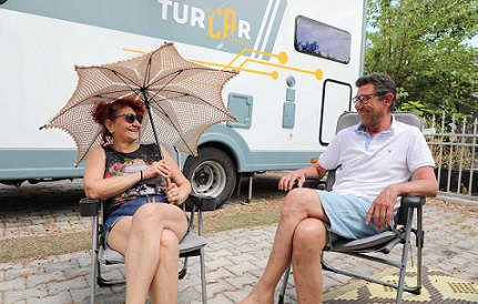 Antalya Konyaaltı Karavan Park’ta bayram yoğunluğu