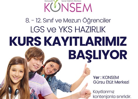 KONSEM’de,Lise Ve Üniversite Adayları Dikkat: “Ücretsiz Kurs Kayıtları Başlıyor”