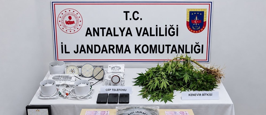 Manavgat’ta Eve Uyuşturucu Baskını! 1 Şüpheli Gözaltında